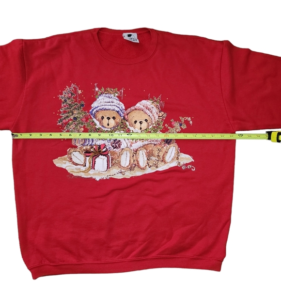 Christmas Bear Vintage Sweatshirt Sz. XL - Picture 2 of 7
